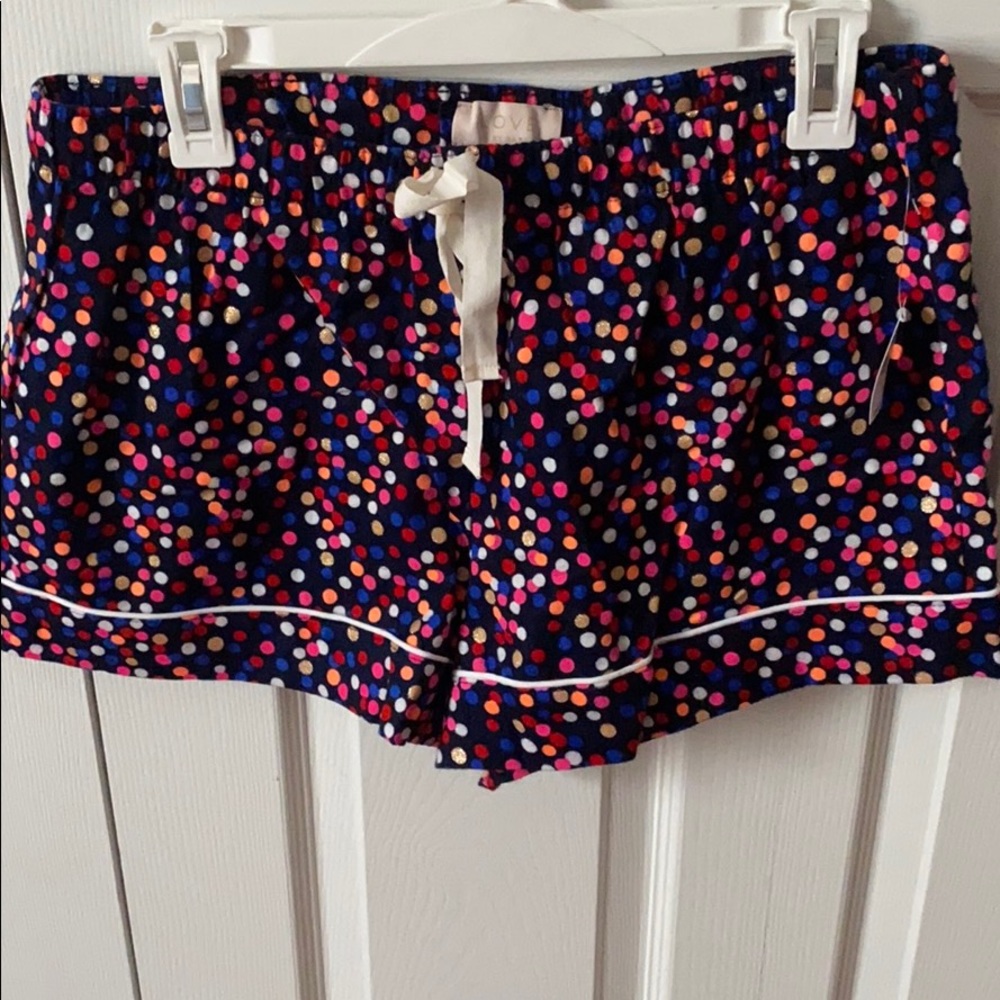 NWT- Love by GAP light flannel polka dot PJ